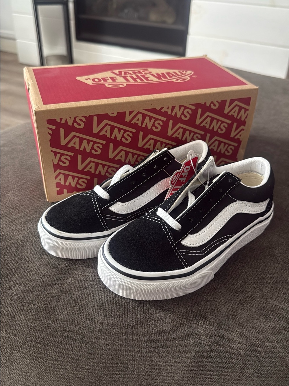 Vans Old Skool Black and White Skate Sneakers
